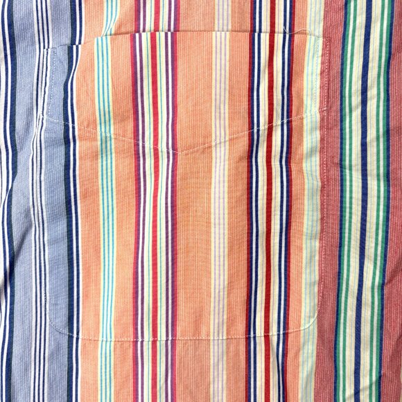 Polo Ralph Lauren Mens Lowell Sport Button Down Shirt Striped Sz L Pastel Color - Picture 4 of 6